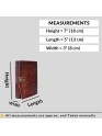 Genuine Leather Bound Journal Brown Buddha Diary Plain Small Sketchers Notebook